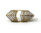 14k Multi-Strand Diamond Ring Size 7