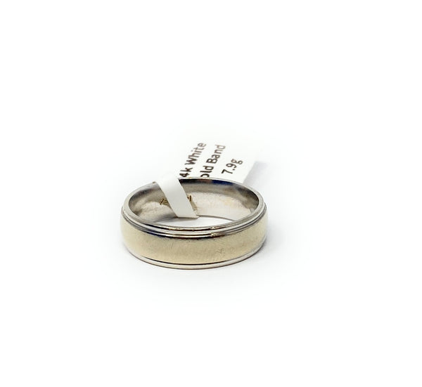 14k White Gold Band 7.9g