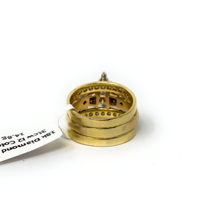 18k Diamond Ring 3tcw I2 Color G 14.8g