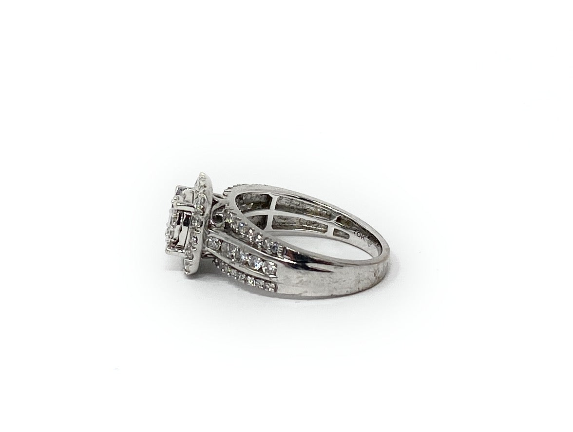 10k Engagement Ring W/Diamonds 1ctw Size 7 | 4.8g