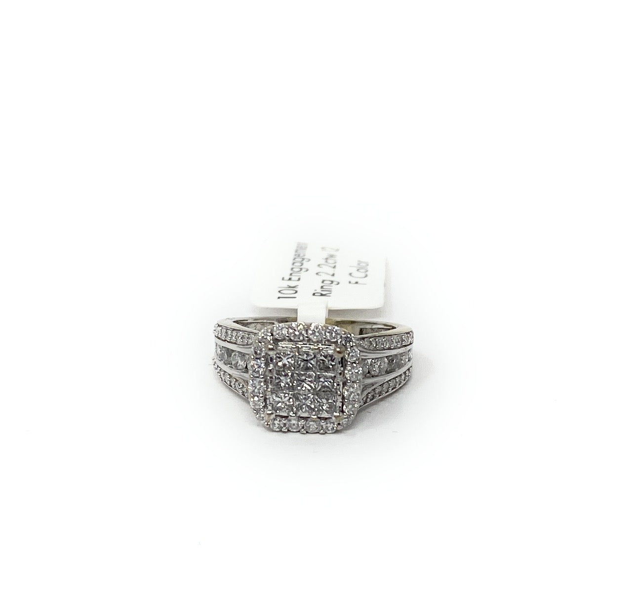 10k Engagement Ring 2.2ctw I2 F Color