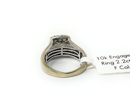 10k Engagement Ring 2.2ctw I2 F Color