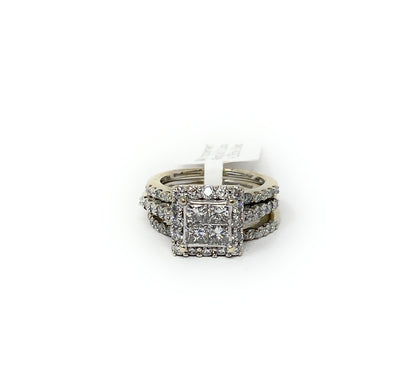 14k Engagement Ring Set I1 Color F 2.5tcw .50ea