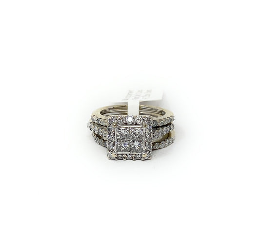 14k Engagement Ring Set I1 Color F 2.5tcw .50ea