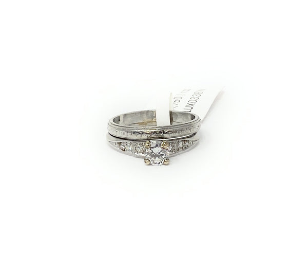 Platinum Diamond .65pt Color I1 Ring Size 6.5