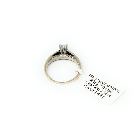 14k Engagement Ring .85ctw Diamond I2 H Color | 4.8g