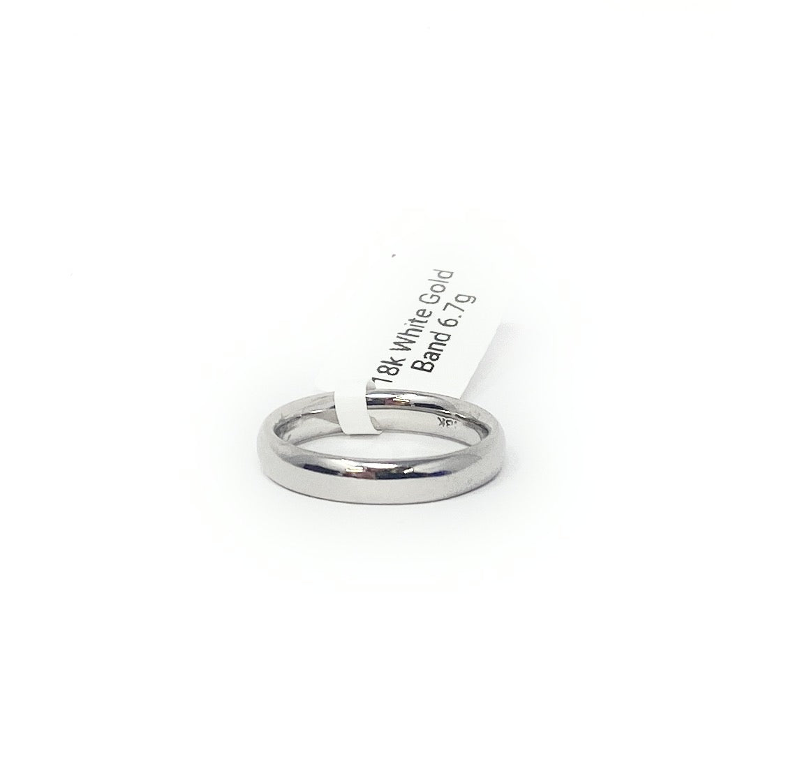 18k White Gold Band 6.7g