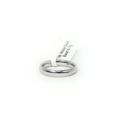 18k White Gold Band 6.7g