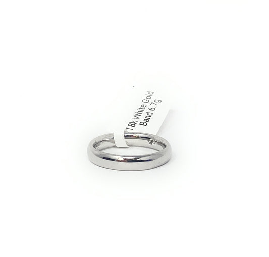 18k White Gold Band 6.7g