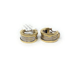 Bvlgari B.Zero 1 Hoop Huggies 14k Two Toned