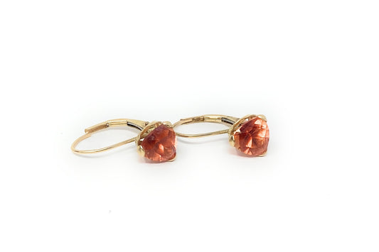14k Orange Angle Earrings 1.4g