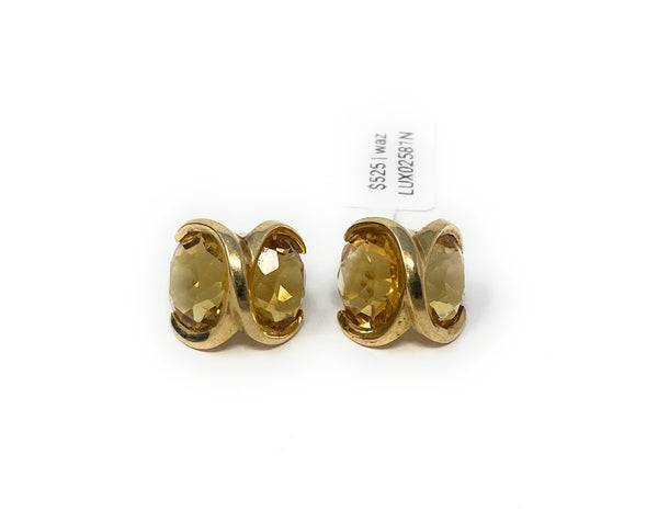 14k Citrine Earrings 10.5g