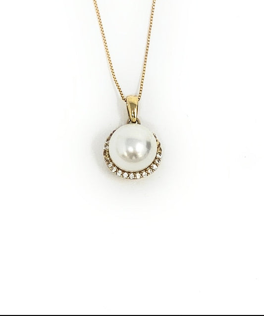 14k Pearl Pendant 2.5g