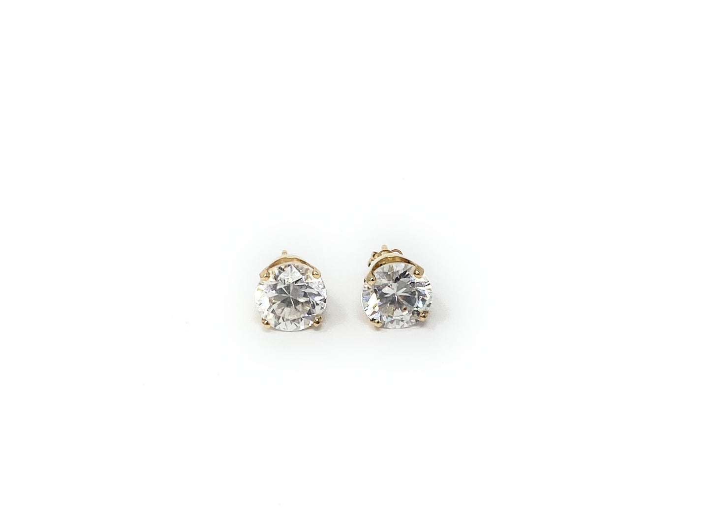 14k Yellow Gold Earrings 1.20tcw I1 F Color | .65 ea./g