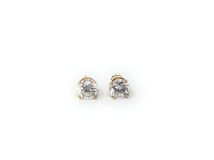14k Yellow Gold Earrings 1.20tcw I1 F Color | .65 ea./g