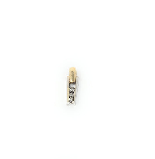 14k Two Toned Pendant 2.1g