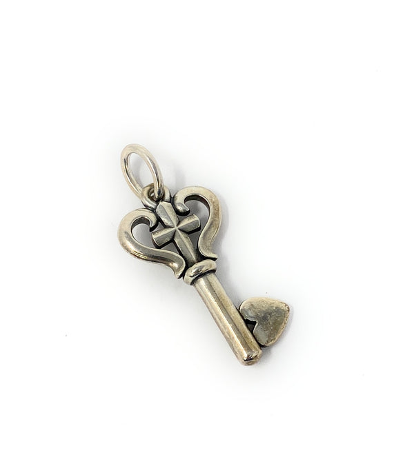 James Avery Retired Key of Faith Pendant
