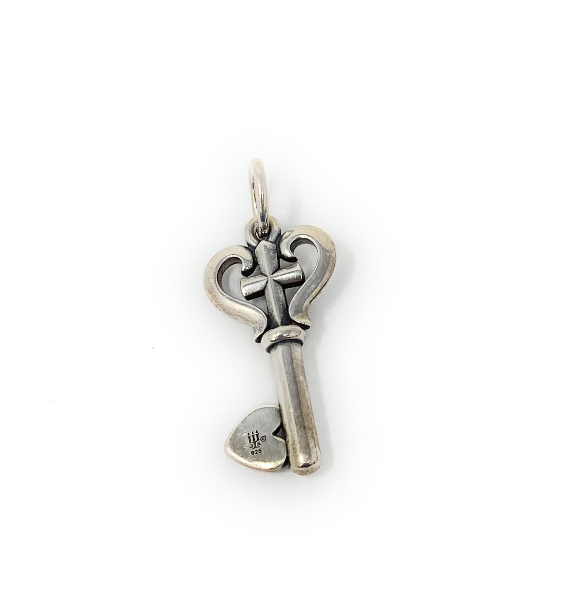 James Avery Retired Key of Faith Pendant