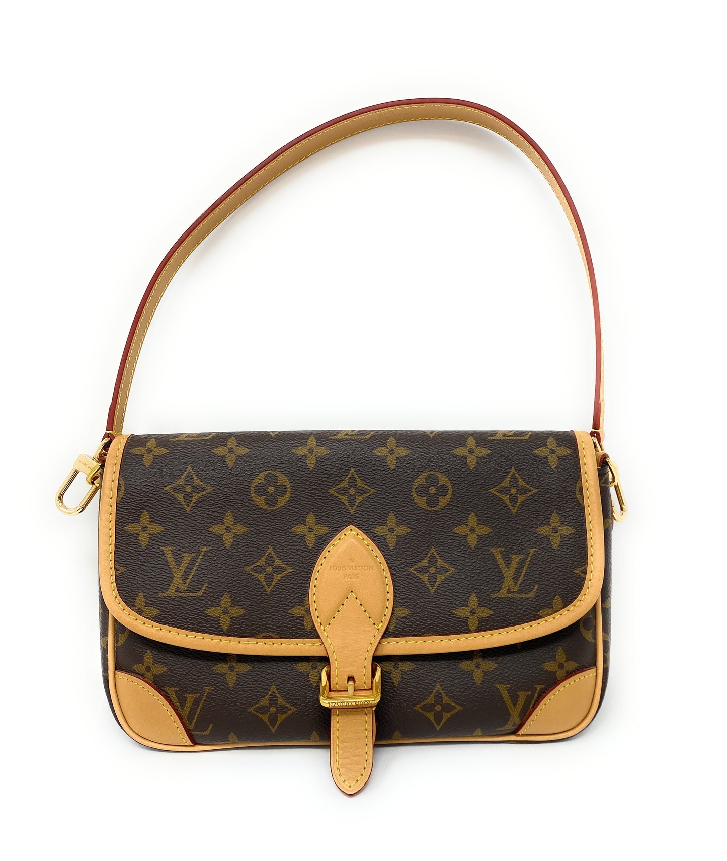 Louis Vuitton Diane Monogram Canvas Purse & Crossbody Bag In Box