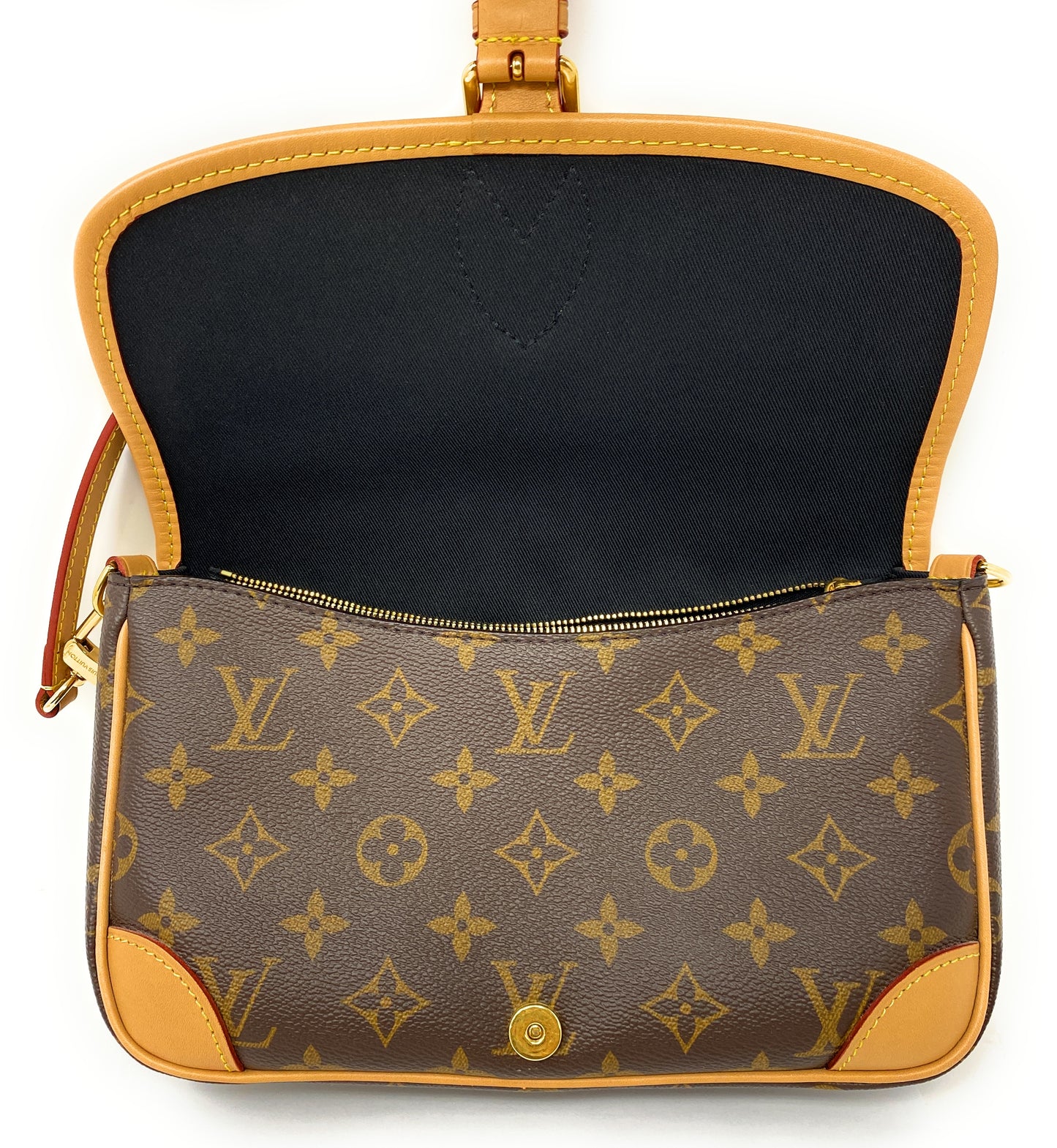 Louis Vuitton Diane Monogram Canvas Purse & Crossbody Bag In Box