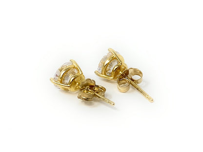 14k CZ Earring Studs 1.5g