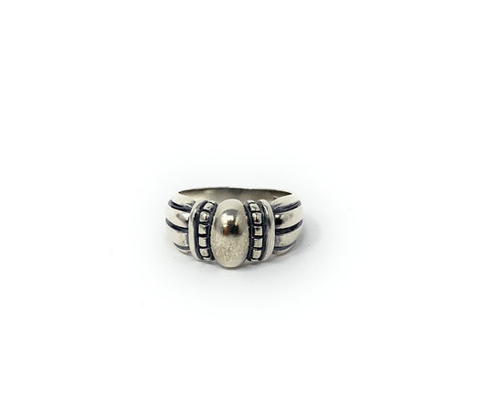 Retired James Avery 925 Thatch Beaded Ring Size 6