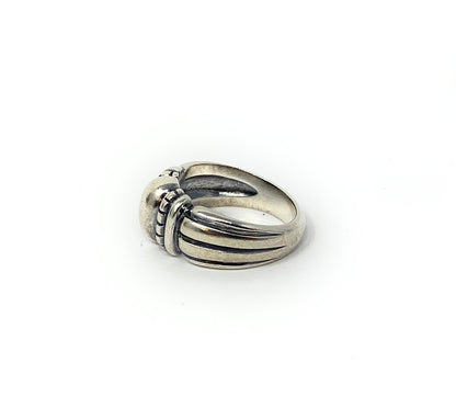 Retired James Avery 925 Thatch Beaded Ring Size 6