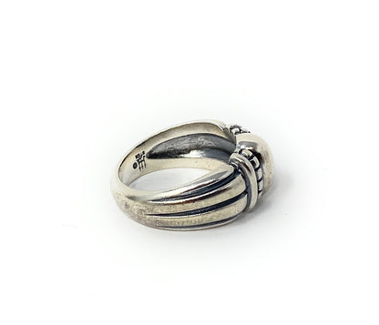 Retired James Avery 925 Thatch Beaded Ring Size 6