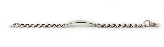 James Avery Sterling Silver Heavy Men’s ID 40g Retired Bracelet 8”