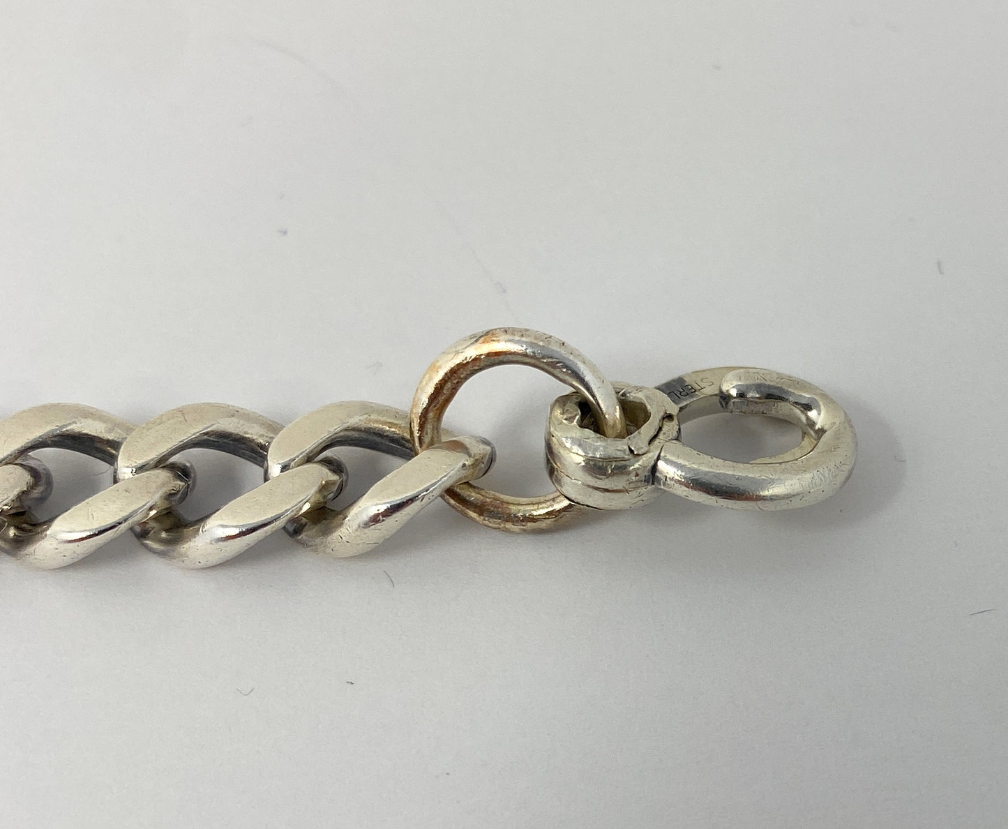 James Avery Sterling Silver Heavy Men’s ID 40g Retired Bracelet 8”
