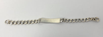 James Avery Sterling Silver Heavy Men’s ID 40g Retired Bracelet 8”