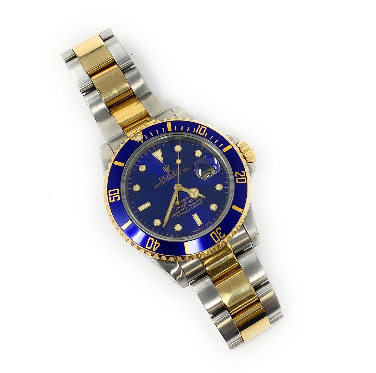 Rolex 1986 Submariner 3035 Blue Dial Model 16803