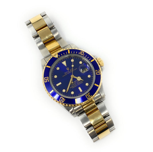 Rolex 1986 Submariner 3035 Blue Dial Model 16803