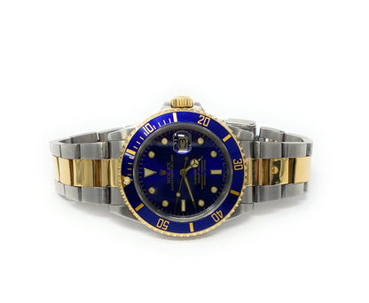 Rolex 1986 Submariner 3035 Blue Dial Model 16803