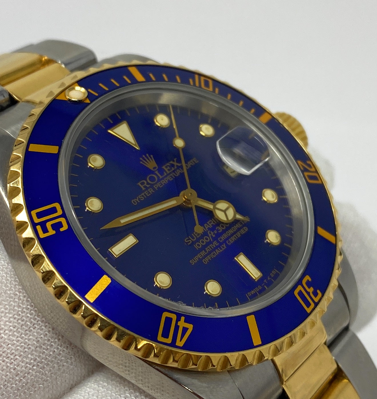 Rolex 1986 Submariner 3035 Blue Dial Model 16803