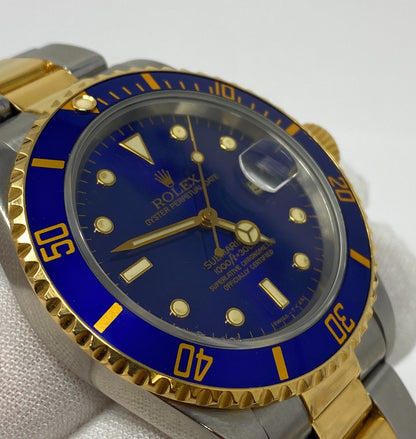 Rolex 1986 Submariner 3035 Blue Dial Model 16803
