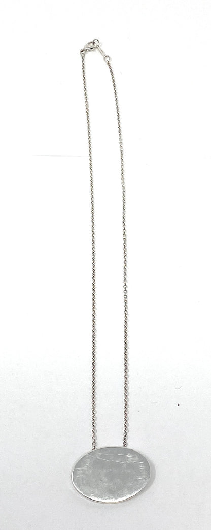 Tiffany & Co 925 Oval Name Tag Necklace
