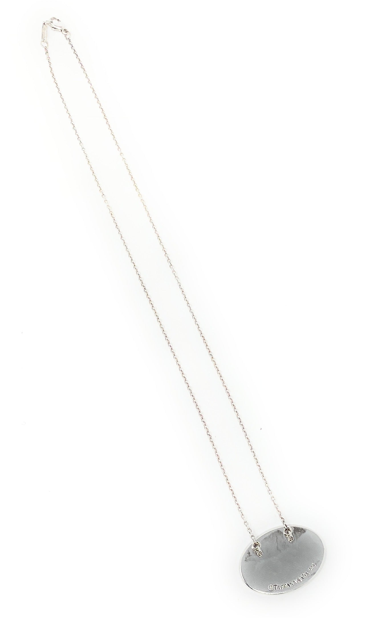 Tiffany & Co 925 Oval Name Tag Necklace