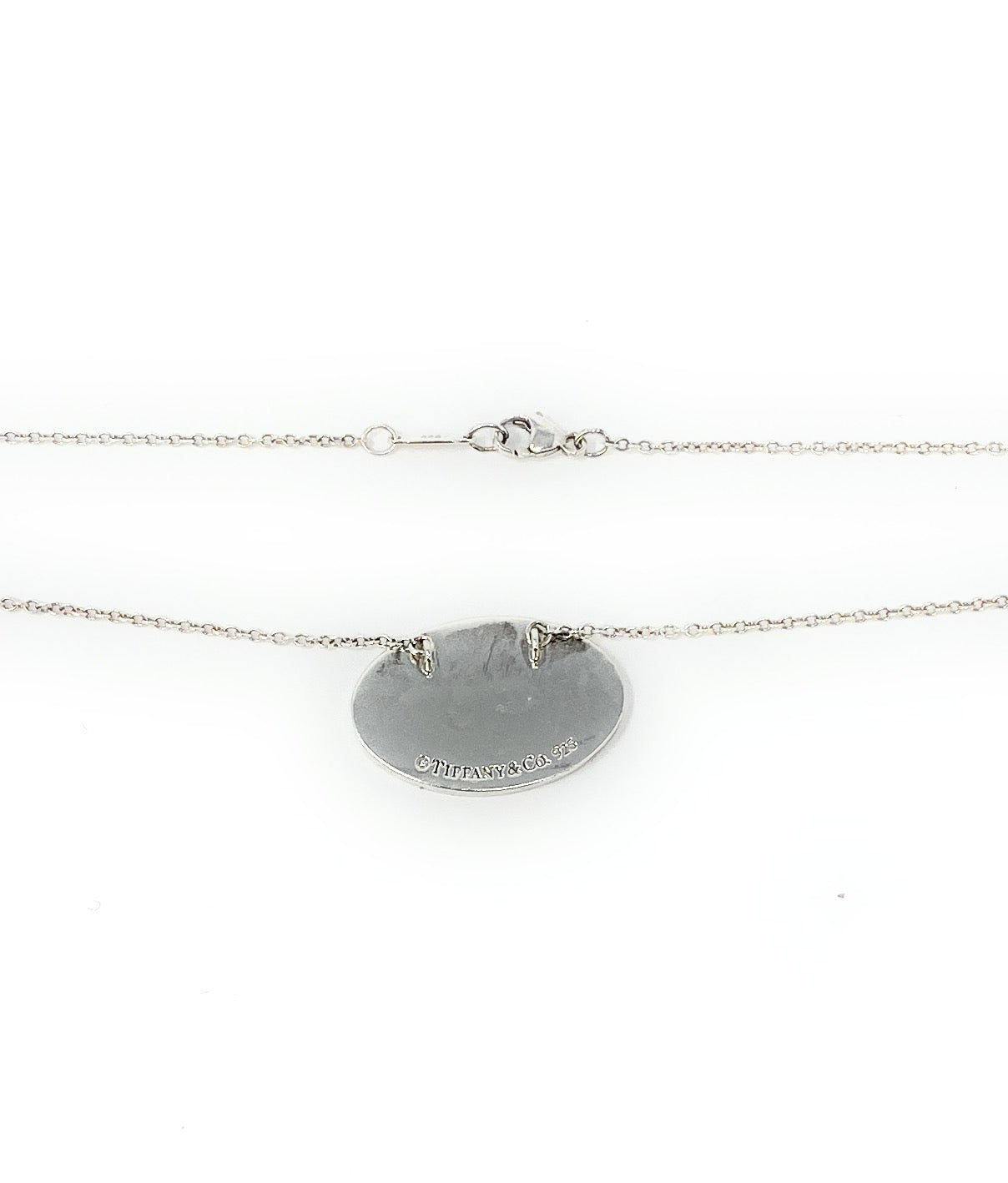 Tiffany & Co 925 Oval Name Tag Necklace