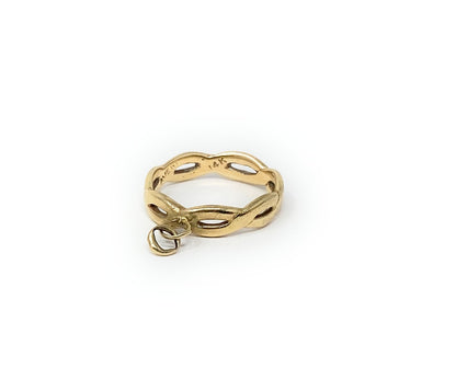 James Avery 14K Yellow Gold Twisted Band Retired Ring – Size 3.5 – 1.9g