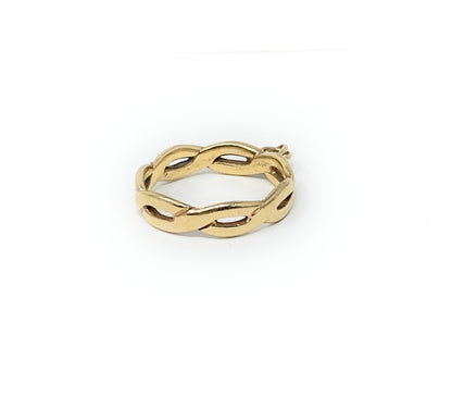 James Avery 14K Yellow Gold Twisted Band Retired Ring – Size 3.5 – 1.9g