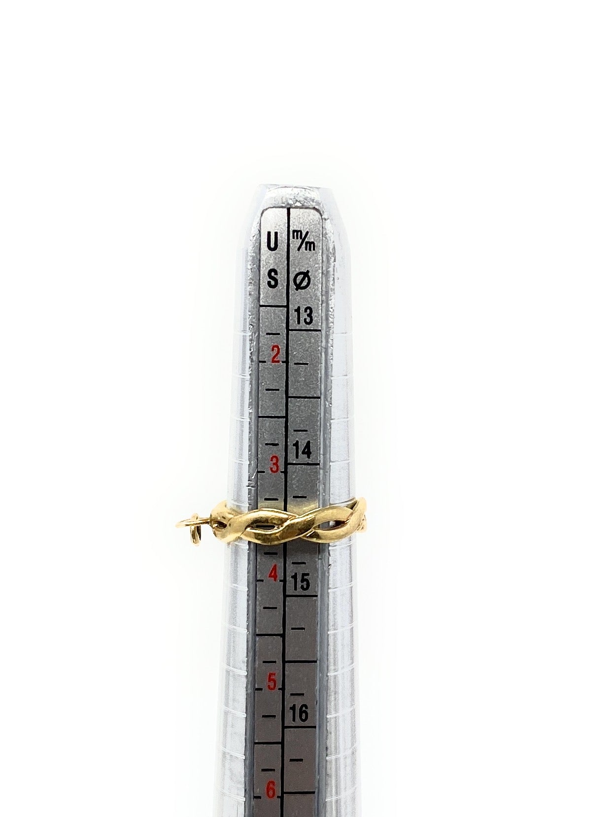 James Avery 14K Yellow Gold Twisted Band Retired Ring – Size 3.5 – 1.9g