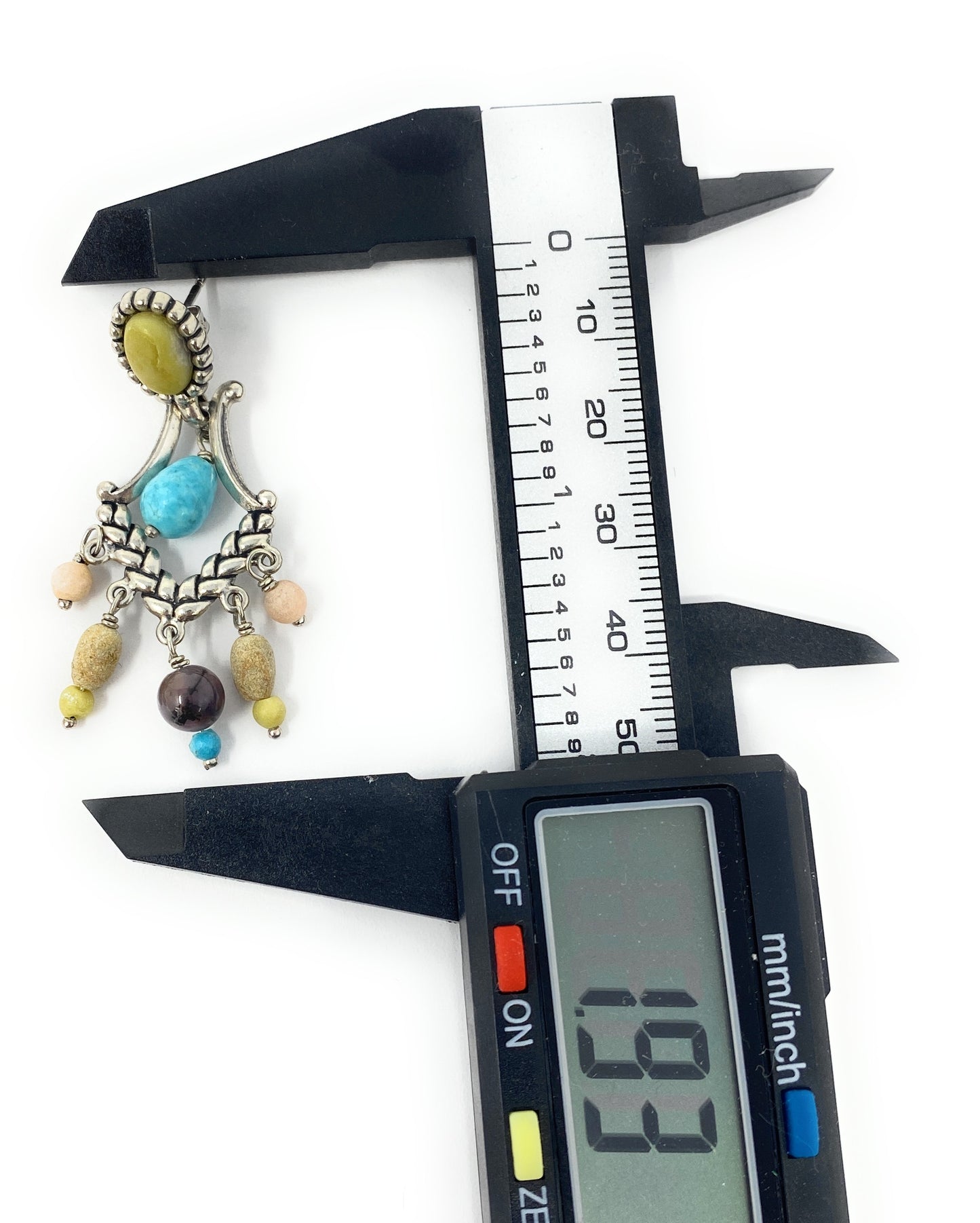 Carolyn Pollack Sterling Silver & Multi-Stone 2" Long Chandelier Earrings