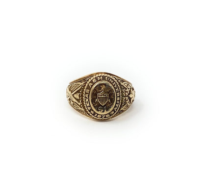 10k A&M Yellow Gold Ladies Class Ring 10.1g Size 6