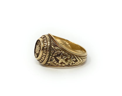 10k A&M Yellow Gold Ladies Class Ring 10.1g Size 6