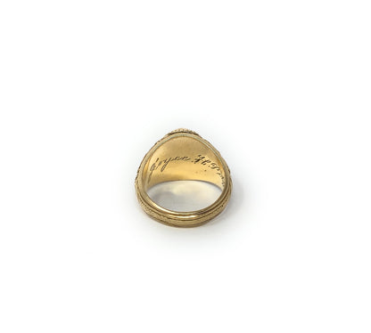 10k A&M Yellow Gold Ladies Class Ring 10.1g Size 6