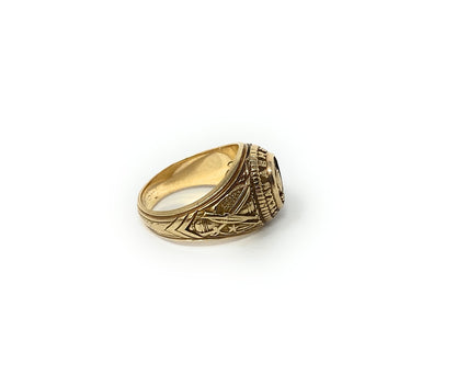 10k A&M Yellow Gold Ladies Class Ring 10.1g Size 6