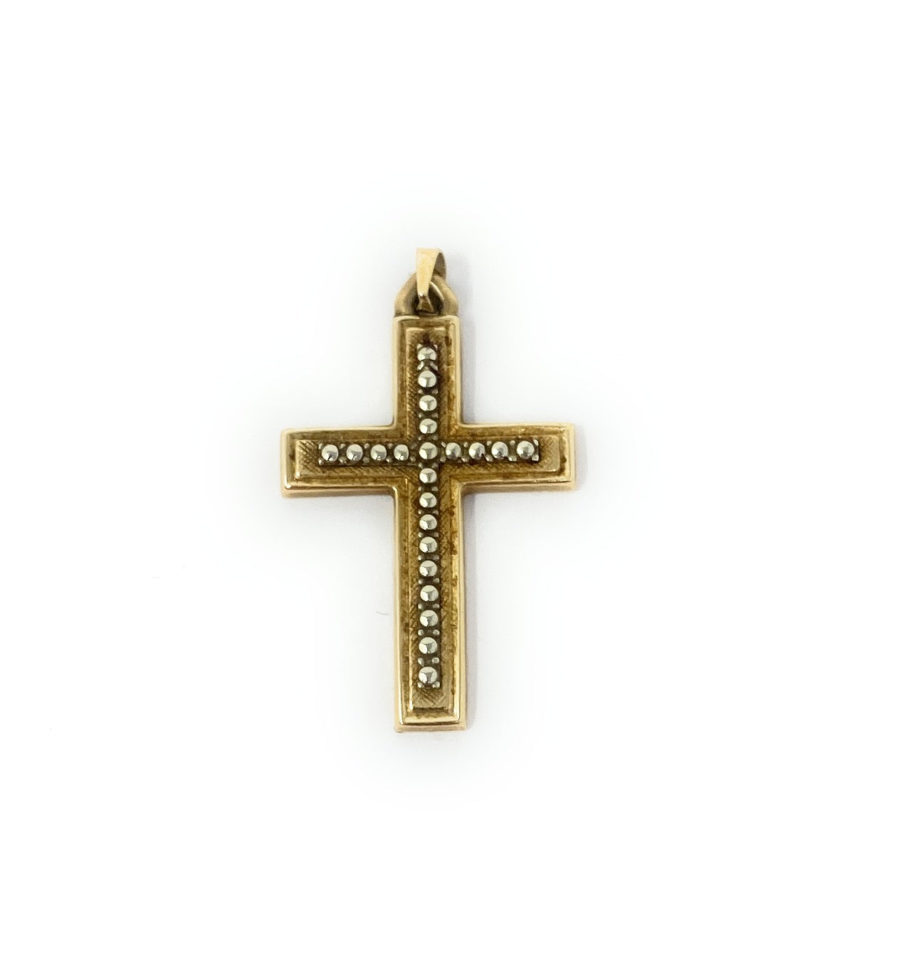 14k Y/G Cross 1.5g