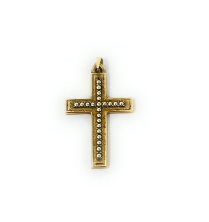 14k Y/G Cross 1.5g