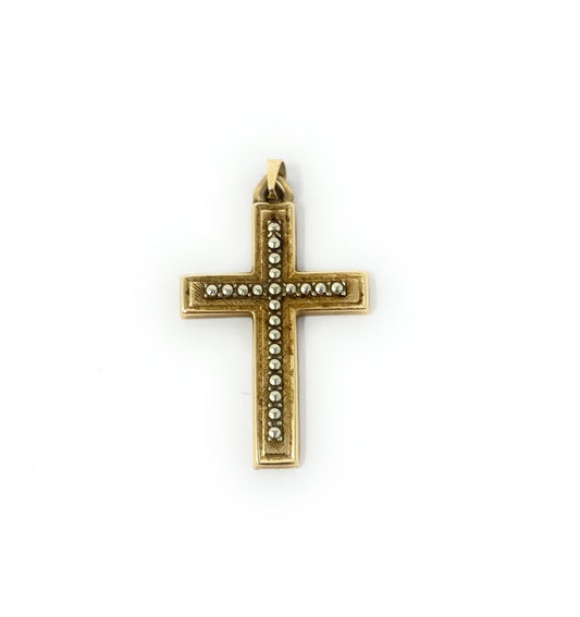 14k Y/G Cross 1.5g